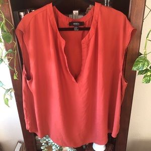 Forever 21+ Rust Sleeveless Blouse